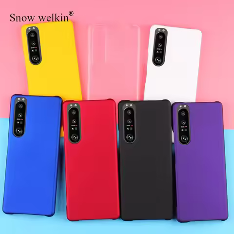 Luxury Rubberized Matte Hard Plastic Case For Sony Xperia 1 xperia1 VII VI V IV III Anti-Fingerprint