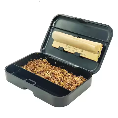 Herb Tobacco Box Case Tobacco Rolling Cigarette Case Box Holder Cigarette Rolling Papers Box Case He