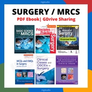 Surgery MRCS Textbook Basic, Science for the MRCS, SRB's Manual of MRCS, MCQ and EMQ in Surgery, OSC