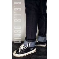 Denim Black Indigo-Deep Indigo-Solid Black-14oz