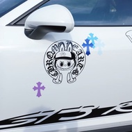 Personalized And Creative Chrome*Hearts Cross Car Sticker Applicable Sticker Car Motorcycle Body Dec