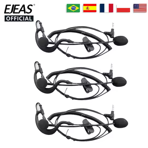 Referee Headset Earhook Headphone 3.5mm Jack for Vnetphone EJEAS V4/6C PLUS/PRO FBIM Motorcycle Inte