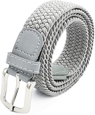 Unisex Elastic Fabric Belt Braided: 25 mm Wide Elastic Braided Belt Stretch Belt for Men and Women L