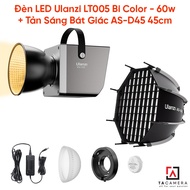 Ulanzi LT005 Bi Color LED Light - 60w + Octagonal Light Diffuser AS-045 45cm