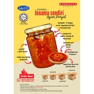 SAMBAL PENYET JENAMA SENDIRI CARTON 6 BOTTLES - 200G (READY TO EAT)