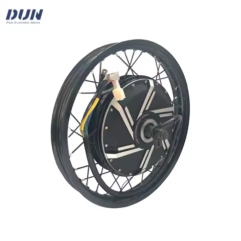 QS273 WP Rated 8KW Peak 14KW 50H V4 Wheel Hub BLDC Motor with Motorcycle Rim