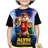 Alvin And The Chipmunks T-shirt Boys Girls Clothes Clothes 1 12 Years Anime Game 3D 10561