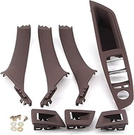 for BMW 5 Series Reddish-Brown Interior Door Handle Accessories for BMW 5 Series F10 F11 520i 523i 5