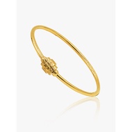 916 Gold Padlock Bangle