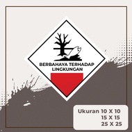 K3 Waste B3 Label Symbol Sticker Hazardous Hazmat Against the Environment multi Sticker