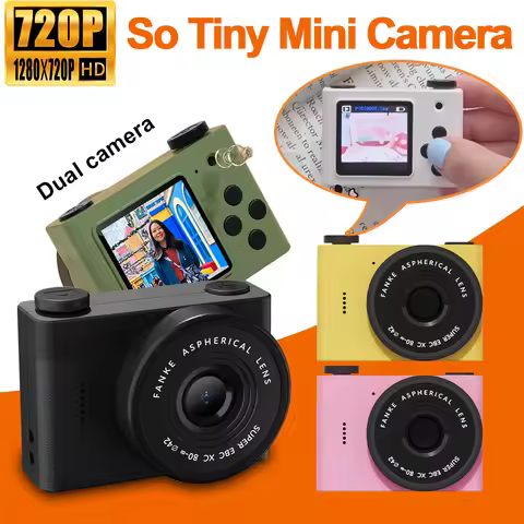 A5 Mini Camera With 1.54in Screen Vintage Camera Front Rear Camera Kids Camera Indoor Home Support T
