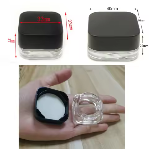 30pcs 5ml/9ml Glass Containers Cosmetic Makeup Jar Transparent Jars Cream Container Storage Case Bot