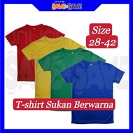 Baju T-shirt Sukan Berwarna Budak Sekolah Rendah Sport Colour T-shirt