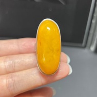 歐款新貨 天然波羅的海老蜜蠟戒指 自然氧化 活口設計 s925銀鍍