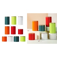 Alilin Unique Storage Metal Box Can for Loose Herbs Stash Jar Container Box Metal Canister Storage