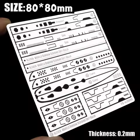 Panel Line Scriber Guide Ruler for Gundam Model DIY Detail Carving & Precision Scribing Tool for MG 