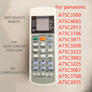 For Panasonic Aircon Remote Control (Auto Comfort Function) Air Conditioner Universal A75C3300 4065 2913 3706 3871 3208 3223 3883