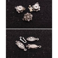 Silver Claps Bracelet/Necklace Jewelry