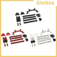 [SIMHOA] RC Shock Absorber Set Spare Parts, RC Car Model DIY Accs, RC Car Pull Rod Kits for LC79 MN82 MN78 1/12 RC Vehicle