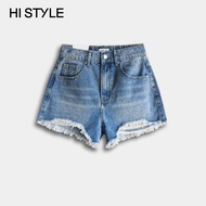 HI STYLE - Women Short Jeans - Blue - FVI510654 / Seluar Jeans Pendek Perempuan - Biru