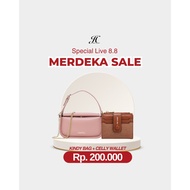 B1G1 SPECIAL LIVE 8.8 KINDY BAG FREE CELLY WALLET JIMSHONEY BANJARBARU