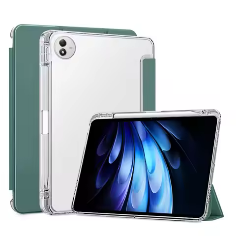 Tablet Case for Vivo Pad5 Pad 5 Pro with Pencil Holder Tri-Folding Soft Silicon Back Cover For Vivo 