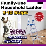 BANSOON 3 Step - 10 Step Household Ladder / Home Ladder / Family Ladder / Platform Ladder / Aluminiu