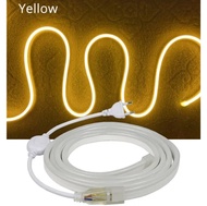 Lampu Neon Flex 220v 1-20M free soket Led Selang Fleksibel 220v Warna Neon Box Outdoor wateproof