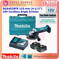 DGA452RFE MAKITA 115 mm (4-1/2") 18V Cordless Angle Grinder DGA452Z DGA452 4 INCH ANGLE GRINDER