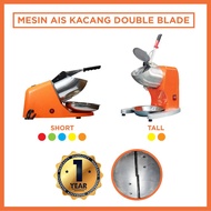 BRAVO Mesin Ais Kacang Ice Crusher Double Blade Ice Shaver Mesin Air Batu ABC Mesin Kisar Ais Mesin 