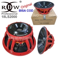 speaker komponen rdw 18 inchi type 18LS2000 speaker subwoofer 18 in voice coil 6 inch super balap