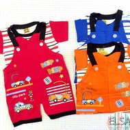 JS 1C4 - Josboy Baby Frog Jumper Set Ages 6-15 Months Vehicle Motif Part 2