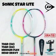 Dunlop SONIC STAR LITE 6u 5u 100% ORIGINAL DUNLOP Badminton Racket