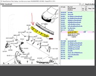 (ของแท้) UC9P50YA0C ตัวหักเห Deflector กันลม หน้ากระจังหน้า  มาสด้า Mazda BT50 Pro 2012-2020 เบิกศูน