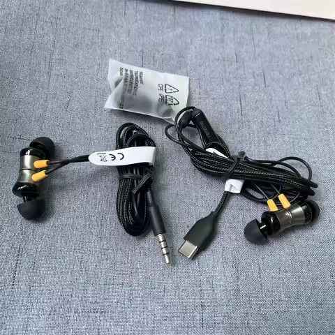 Realme Buds Classic Earphone 3.5MM/Type C In-Ear Wired Headset With Mic For Realme GT 7 6 5 2 Neo 3 