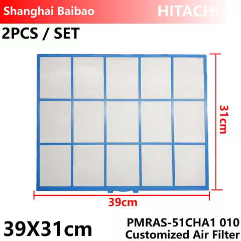 2PCS/SET For Hitachi 39X31cm RAS-S18CAK Customized Air Conditioner Filter Single Split type aircond 