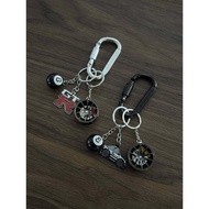 Original Metal Keychain Pendant GTR Style Car Pendant Niche High-End Bag Pendant