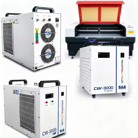 S&A Laser water chiller TEYU CW3000 CW5000 CW5200 for 40w-180w Cooling Laser Tube