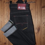 Transworld Men's Selvedge Denim Pants - Denim KAKU, Slim Fit, Selvedge Accent