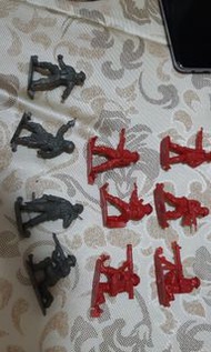 10個70s古董塑膠士兵, 水口都未剪!
