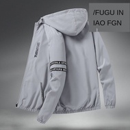[Fuguiniao Authentic] Jaket Lelaki Baru Jaket Musim Bunga dan Musim Luruh Versi Korea Trend Musim Luruh Musim Luruh Kasual Rencam jaket Lelaki Trend