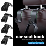 2PCS Car Rear Seat Back Hooks Headrest Hanger Car Interior Accessories For Audi S RS SLINE ABT Quatt