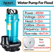 REAIM Water Pump Heavy Duty  Power Water Pumps For Flood  Submersible Pump Submersible Water Pump 2h