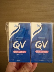 (包平郵) 全新 QV Skin lotion 50ml 2支   + Cetaphil Hydrating Foaming Cream Cleanser 29ml 1支               