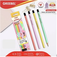 PARKO by Greebel 2B Glam Pastel Wooden Pencils 12pcs