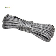 Synthetic Winch Rope, 1/4 x 50Ft Synthetic Winch Rope Line Cable for ATV UTV SUV Truck Boat Winch