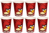 Amscan Fun-Filled Angry Birds Birthday Party Paper Cups (Pack of 8), Red, 9 oz