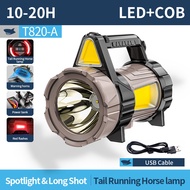 SMILING SHARK ไฟฉาย LED COB ไฟฉายฉุกเฉิน ไฟฉาย Led ไฟค้นหา ไฟฉายแรงสูง สว่างมาก ชาร์จ แผ่นดินไหว ไฟฉ