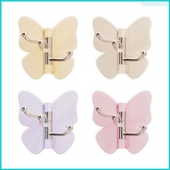 Nan Butterfly Rotating individual Adhesive Hooks Butterfly Clasp Bathroom Corner Hook with 3-Hook 27