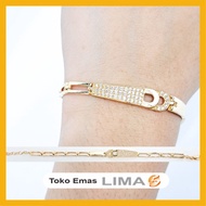 Light Yellow Gold Berlin Bracelet 6K American Diamond Shop Gold Five Fashion Gold Chain Bracelet Ban